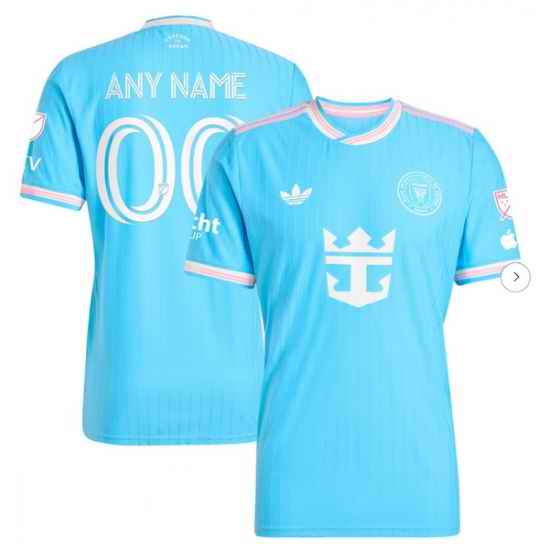 Men's Inter Miami CF adidas Originals Blue 2025 Third Authentic Custom Jersey